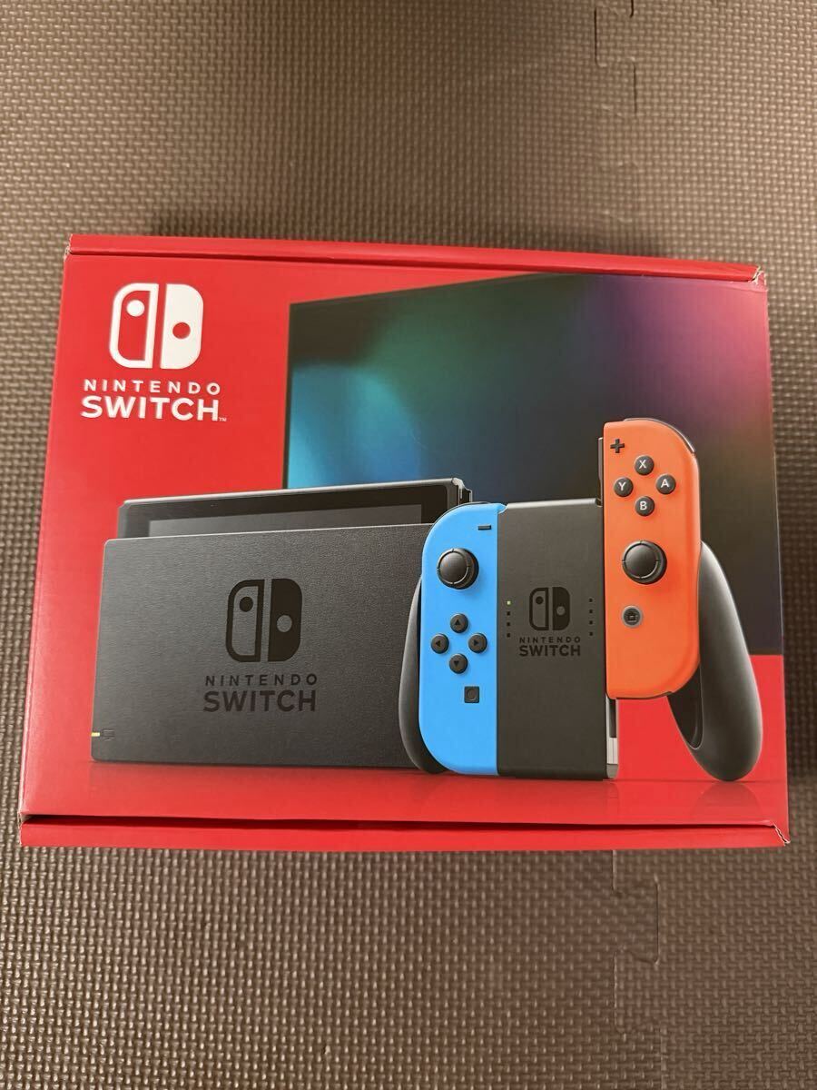 Nintendo Switch 新モデル ネオンブルー ネオンレッド 新品未開封 本体 保証あり_画像1