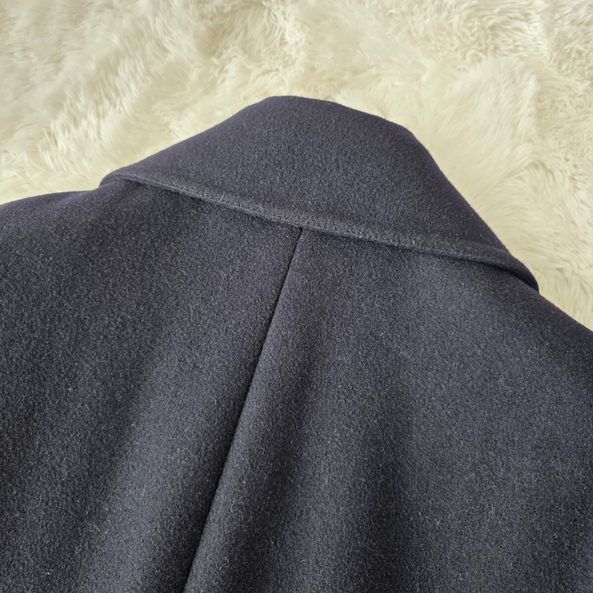 良品/実寸L～XL位 ●BROOKS BROTHERS ブルックスブラザーズ ピーコート ジャケット チェック ブラックウォッチ ネイビー系 メンズ ビジネス_画像7