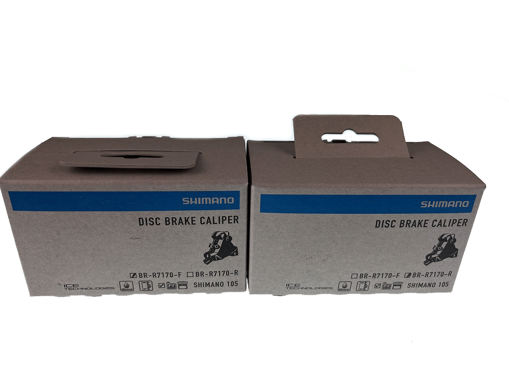 送料無料★新品未使用 SHIMANO 105 BR-R7170 ハイドローリック・ディスクブレーキ フラットマウント 前後SET_画像2