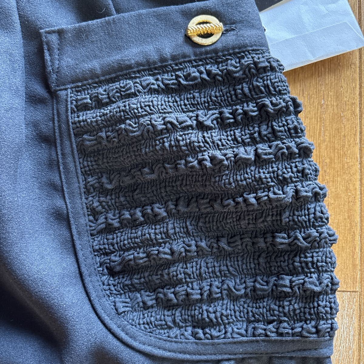 未使用タグ付き　ADONETTI 膝丈タイトスカート Ｗ74〜79cm ブラック　日本製_画像4