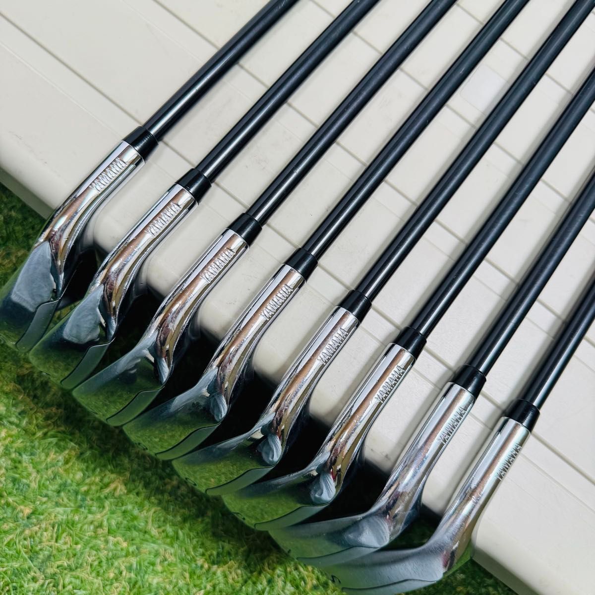 【豪華8本】YAMAHA ヤマハ inpresX D BLACK インプレスX Dブラック メンズアイアンセット カーボン R_画像7