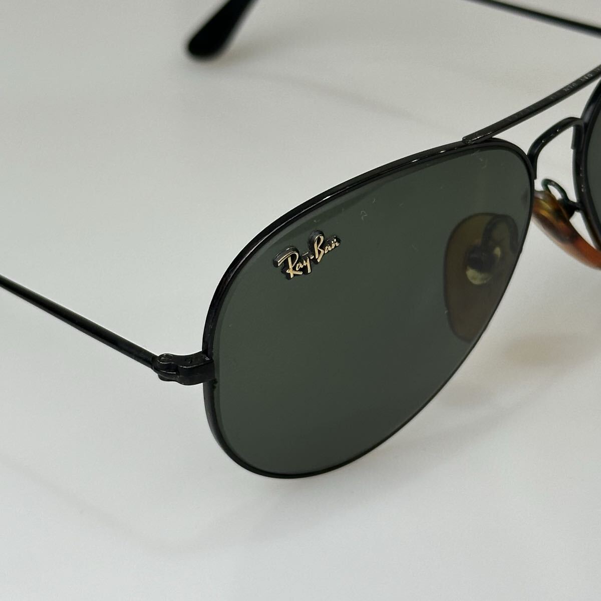 B&L Ray-Ban* master-piece B. metal 58.G-15 черный * RayBan солнцезащитные очки Vintage снят с производства товар USAboshu ром