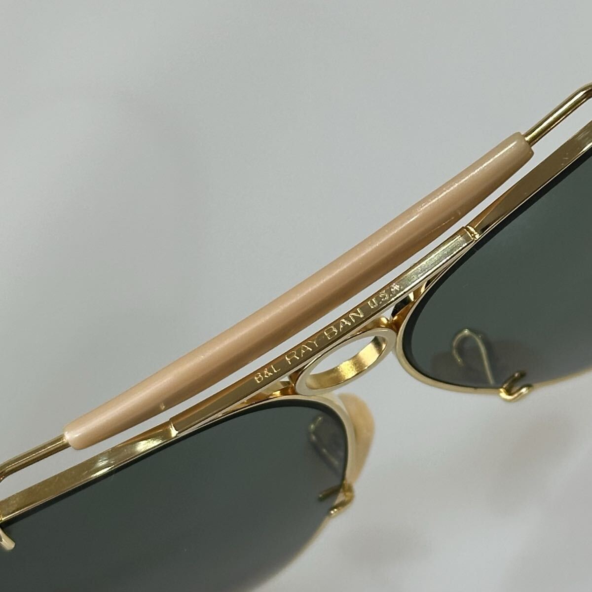 хорошая вещь!!90's B&L RayBan * shooter 62.G-15 Gold boshu ром Teardrop USA ray-ban солнцезащитные очки
