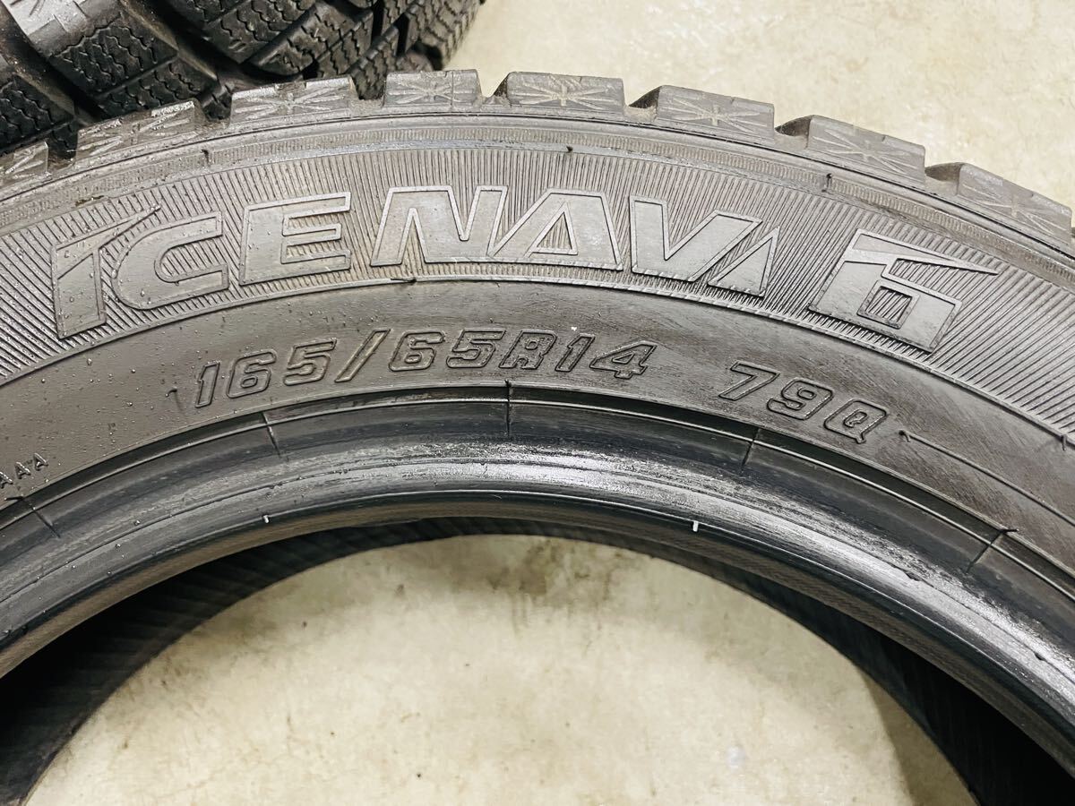 165/65R14 79Q GOOD YEAR ICE NAVI 6 スタッドレスタイヤ4本セット　2020年製　溝7.6〜7.9mm_画像3