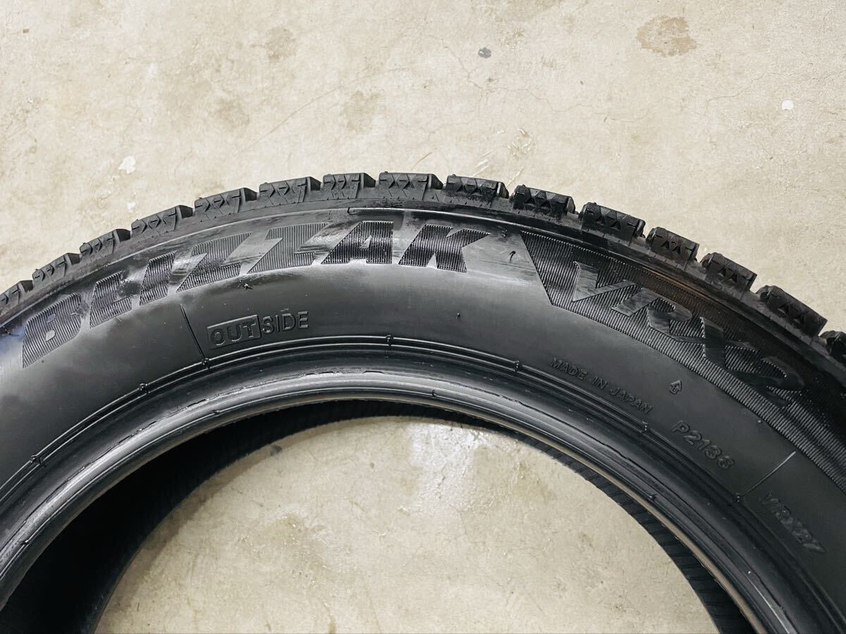 155/65R14 75Q BRIDGESTONE ブリザック VRX2 スタッドレスタイヤ4本セット 2022年製 溝6.0〜6.4mm_画像3