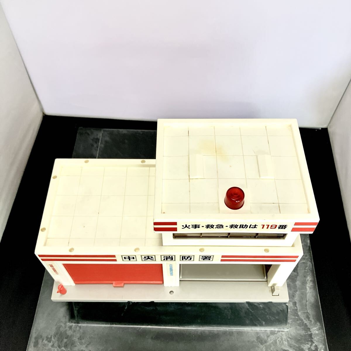 【1円】【超希少】【動作品】当時物 TOMY トミカ トミカタウン 消防署 サウンド付き ミニカー ジオラマ 建物_画像6