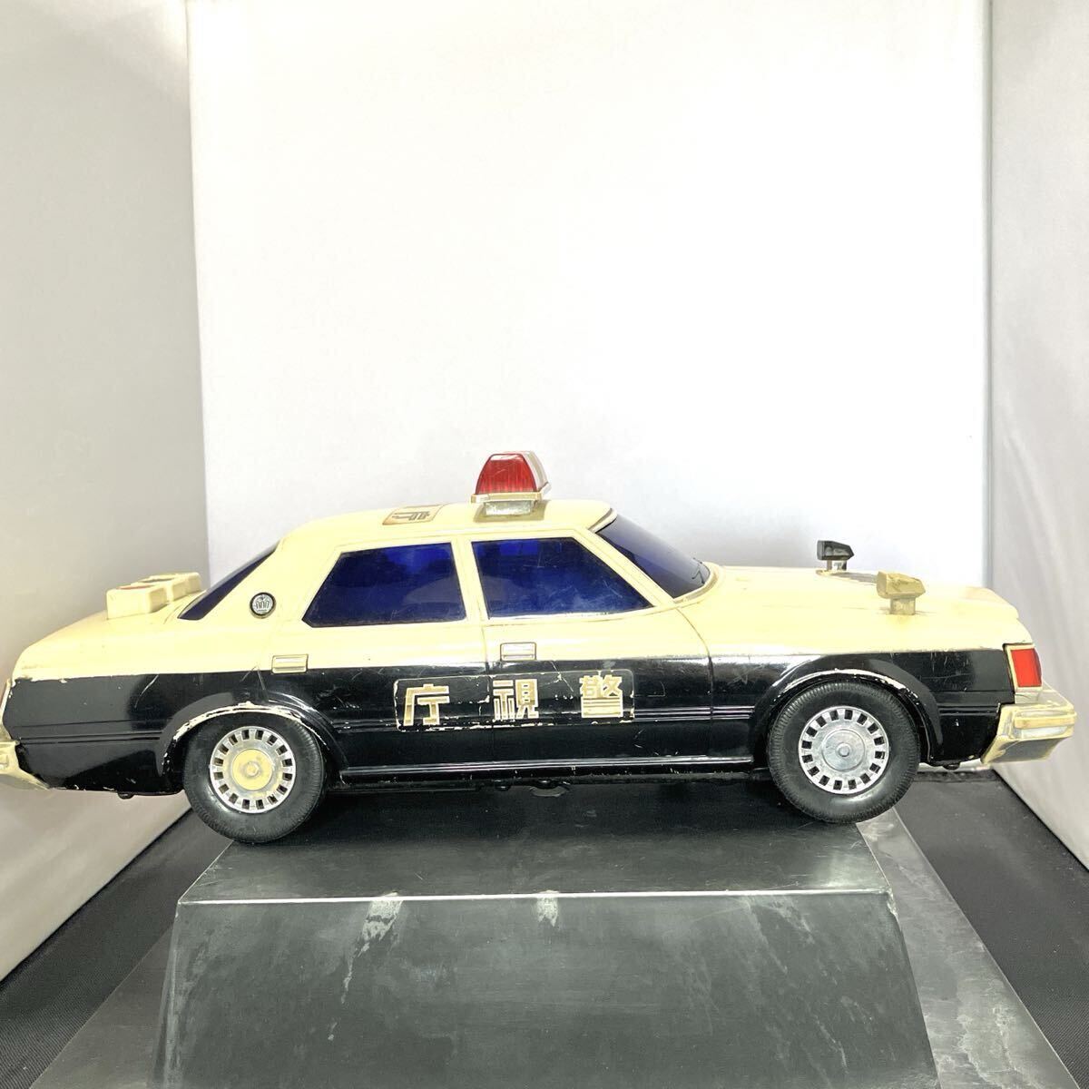 【1円】【超希少】【動作品】当時物 アルプス商事 トヨタ CROWN クラウンパトカー 警視庁 日本製 ミニカー 車 おもちゃ ブリキ 電動 レトロ_画像4