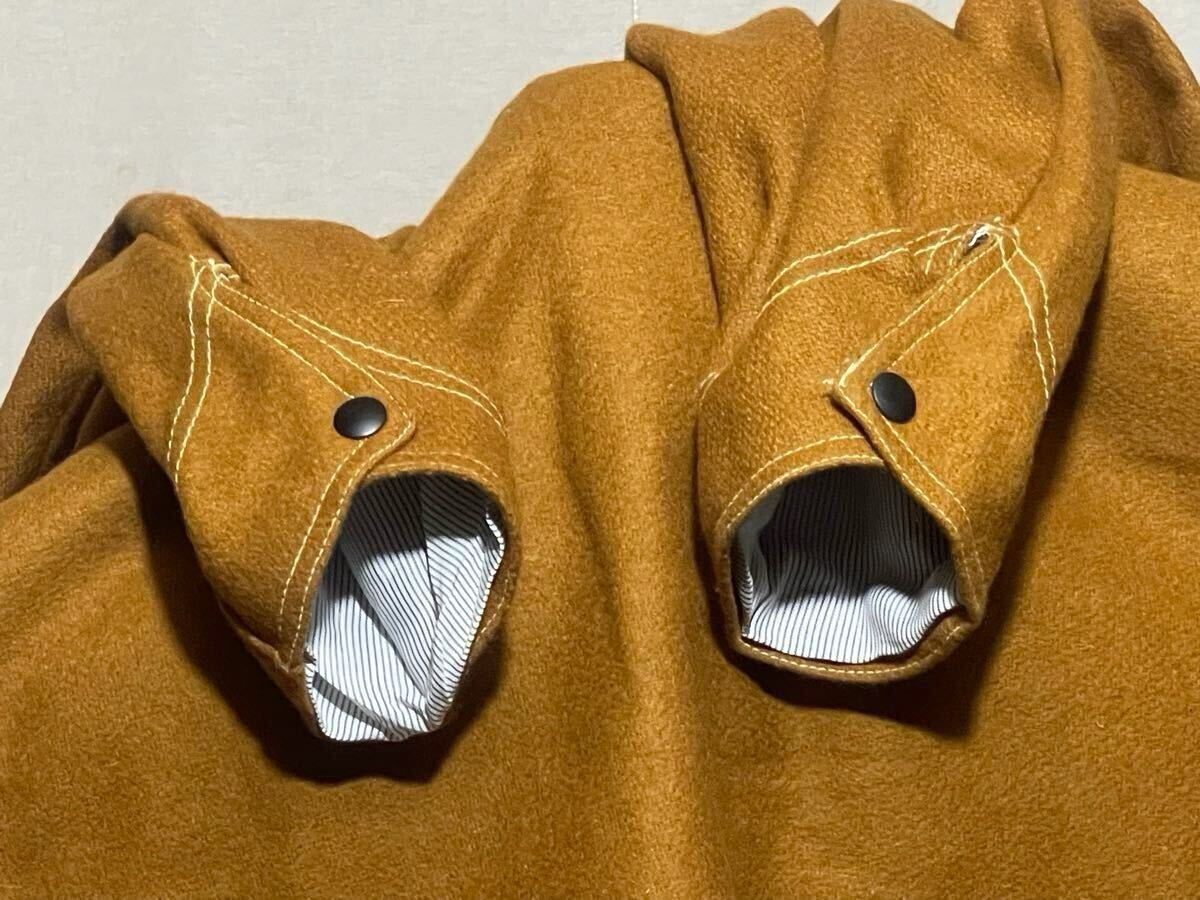 【Hermosa work clothing】USA製 HWC ウールカバーオール ジャケット サイズS 裏地付き made in USA ワーク　　_画像5