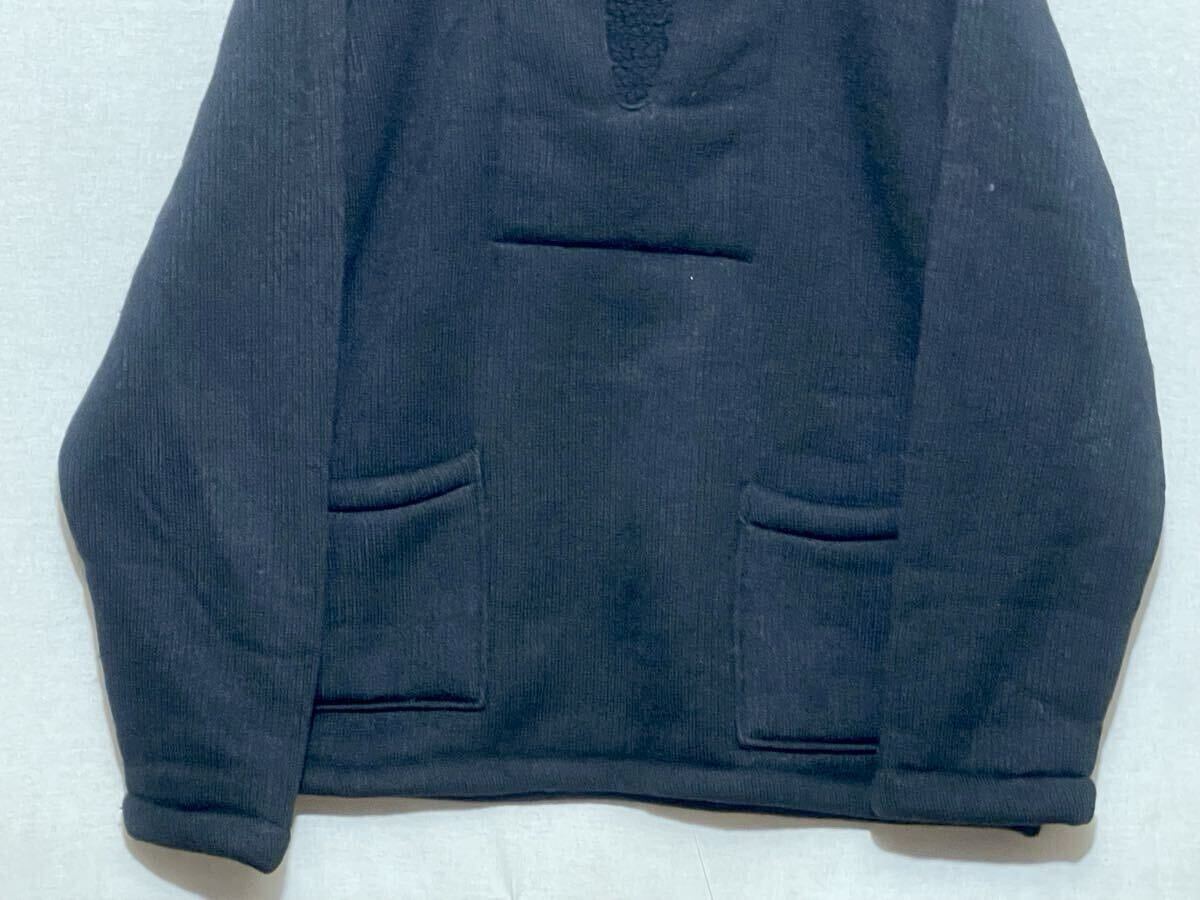 【 Paul Smith Jeans】ポールスミス フリース プルオーバージャケット サイズL ブラック クロ 黒 日本製 made in Japan_画像5