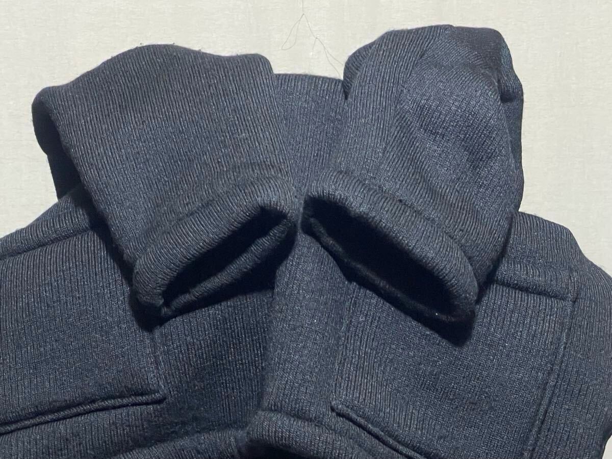 【 Paul Smith Jeans】ポールスミス フリース プルオーバージャケット サイズL ブラック クロ 黒 日本製 made in Japan_画像6