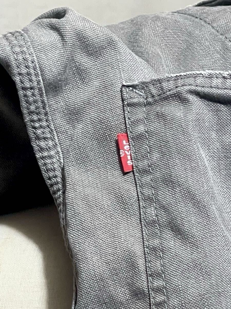 【Levi's】リーバイス ジャケット カバーオール 70823 グレー サイズL ヴィンテージ ユーズド加工 ワークジャケット _画像7