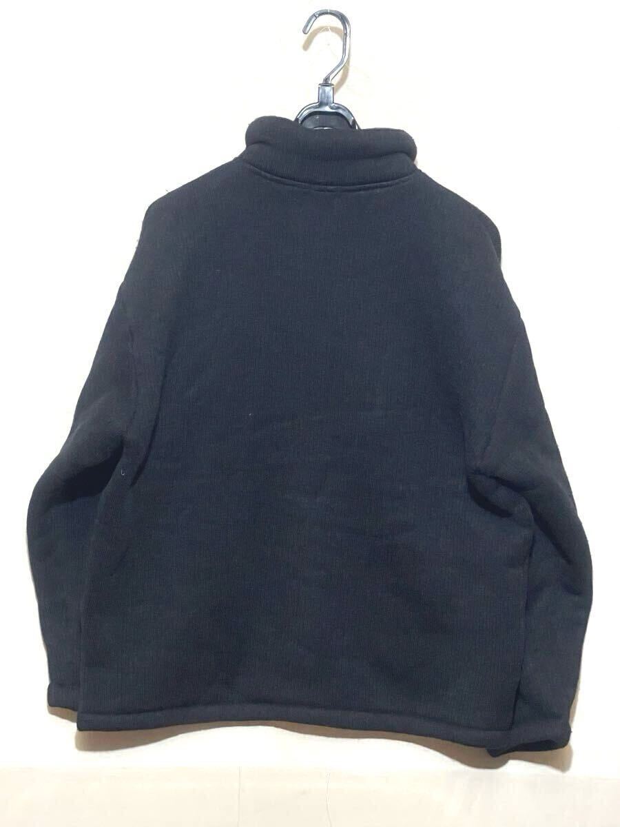 【 Paul Smith Jeans】ポールスミス フリース プルオーバージャケット サイズL ブラック クロ 黒 日本製 made in Japan_画像3