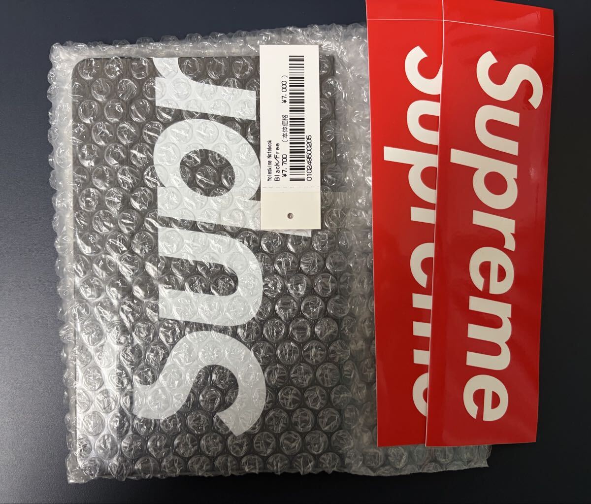 2024FW Supreme Moleskine Notebook シュプリーム モレスキン ノートブック 手帳 新品未使用 未開封 ブラック 黒 大_画像1