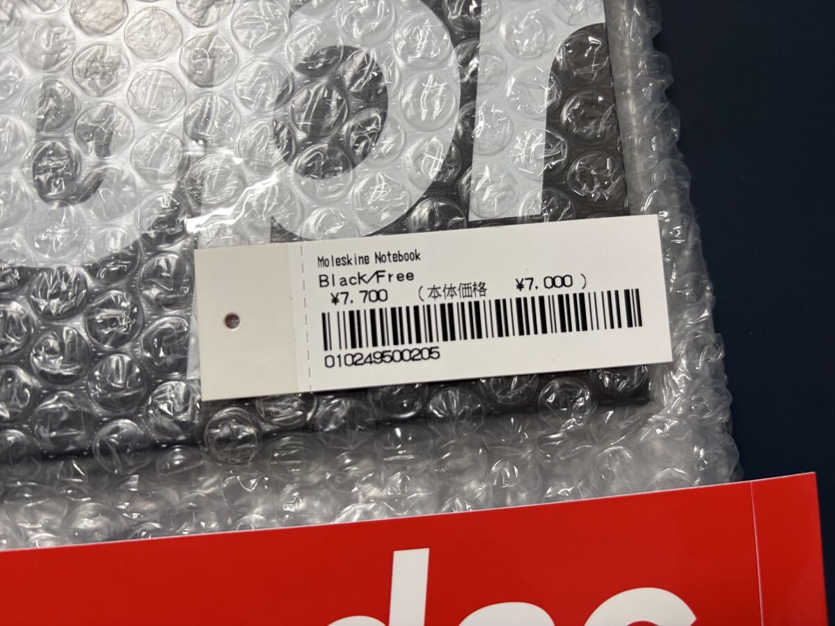 2024FW Supreme Moleskine Notebook シュプリーム モレスキン ノートブック 手帳 新品未使用 未開封 ブラック 黒 大_画像2