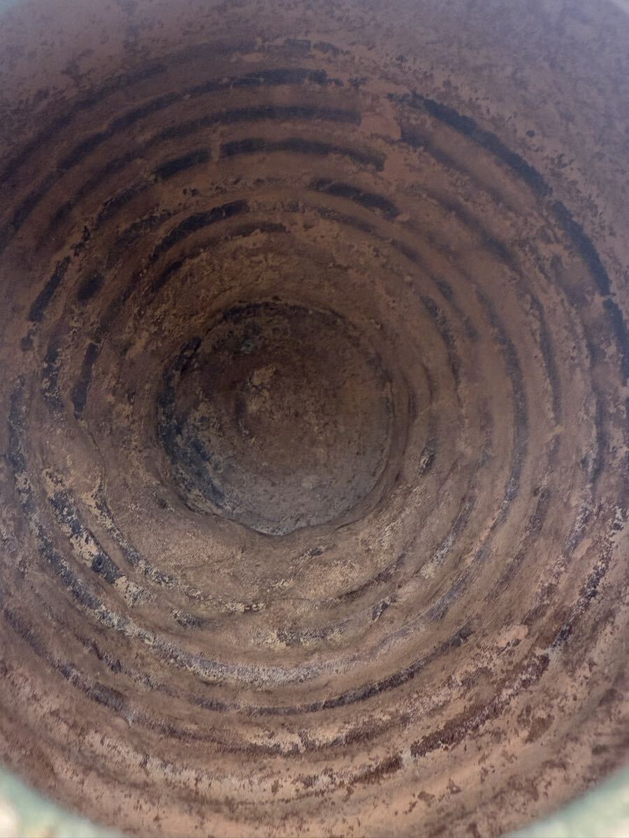 中国美術 唐代 唐時代沙窯花瓶 陶器 置物 青磁器 青華 花入 古物保証 中国古玩 唐物 青磁 香炉 時代物 極上品 青磁 時代箱付_画像9