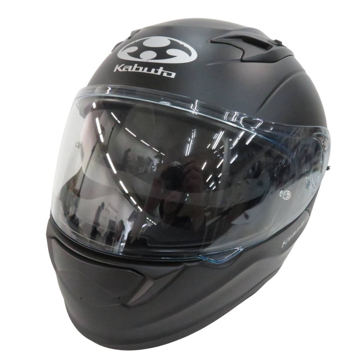 【格安】1,000円～ OGK kabuto オージーケーカブト KAMUI-Ⅲ フルフェイスヘルメット ブラック系 サイズS バイク オートバイ [M7387]_画像1