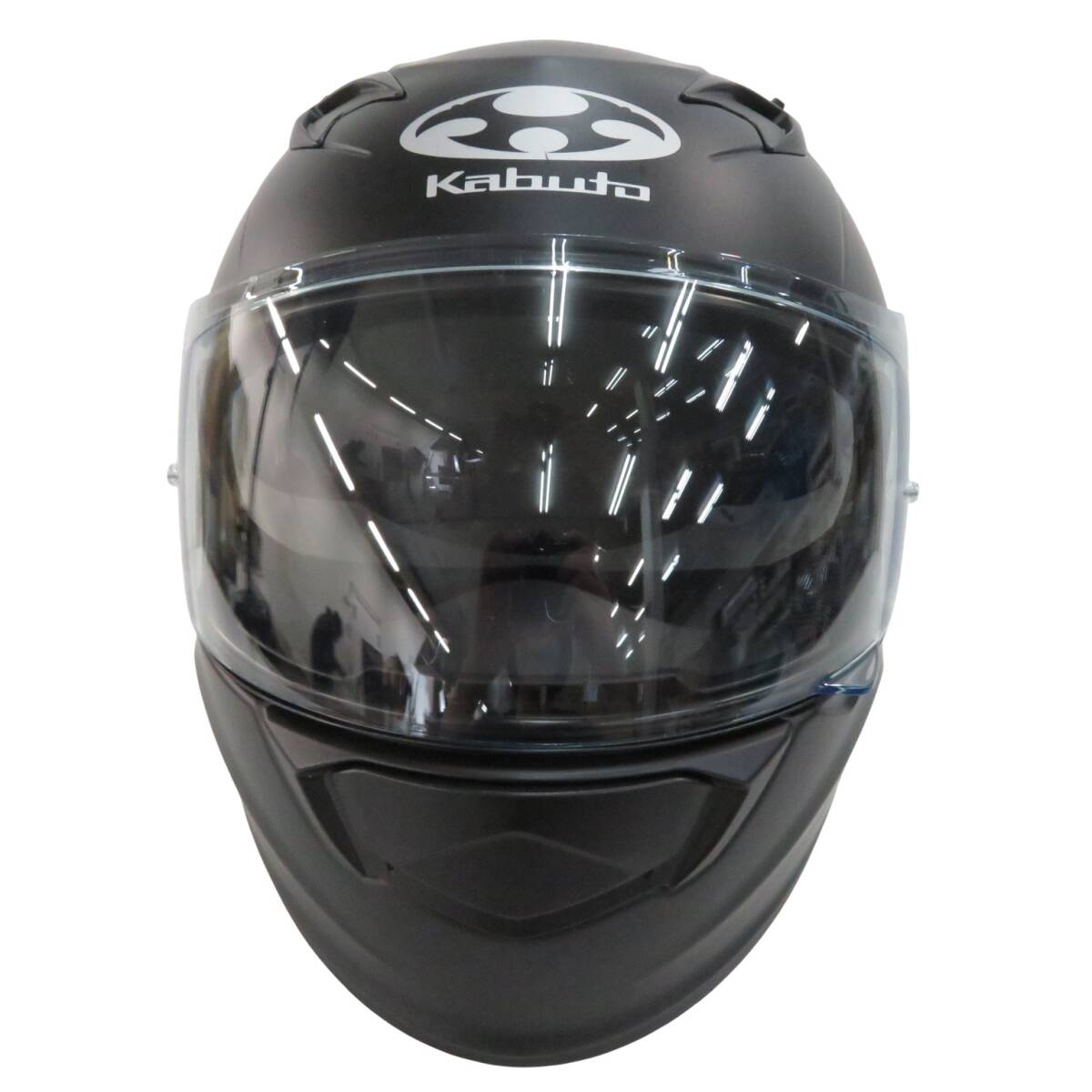 【格安】1,000円～ OGK kabuto オージーケーカブト KAMUI-Ⅲ フルフェイスヘルメット ブラック系 サイズS バイク オートバイ [M7387]_画像2