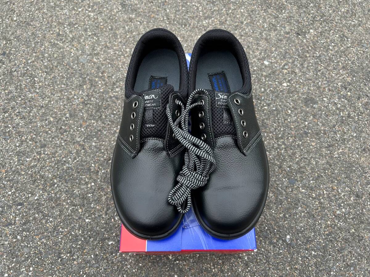 倉庫一掃セール　訳あり　安全靴　24.0cm　シモン　WS11　黒　ウォーキングセーフティ　SX3層底F　短靴　男女兼用（0430YO-3①）_画像2