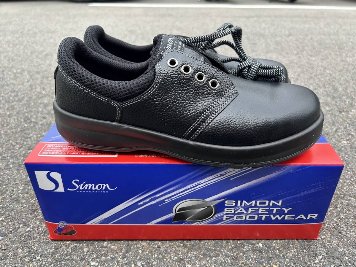 倉庫一掃セール　訳あり　安全靴　24.0cm　シモン　WS11　黒　ウォーキングセーフティ　SX3層底F　短靴　男女兼用（0430YO-3①）_画像3