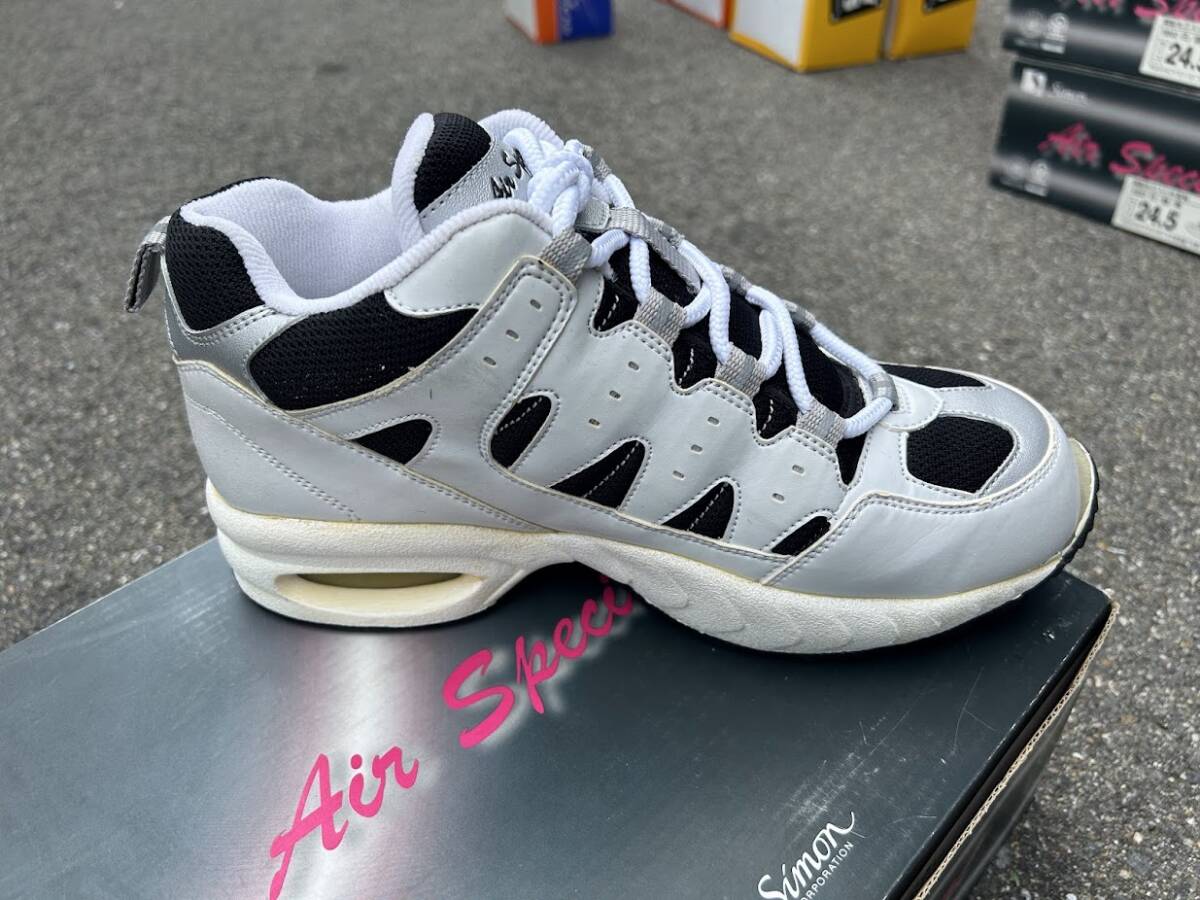 倉庫一掃セール　訳あり　安全靴　24.5cm　シモン　AirSpecial　エアースペシャル　9802　鋼製先芯入り　軽量　スニーカー　白（0430YO-1）_画像4