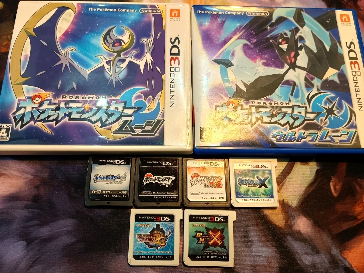 ポケットモンスター DS 3DS ソフトまとめ売り ムーン ウルトラムーン X ソウルシルバー ブラック ホワイト2 おまけ付き_画像1