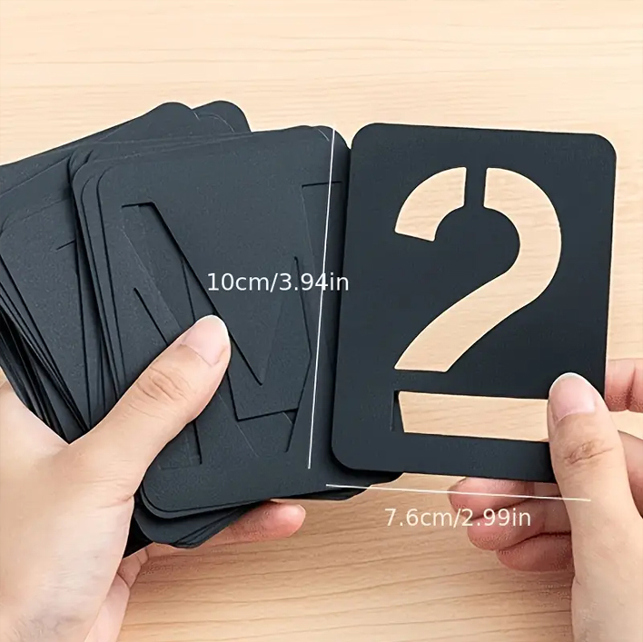 ステンシルプレート 42枚セット アルファベット 数字 記号 ミリタリー文字 世田谷ベース アメリカン雑貨_画像6