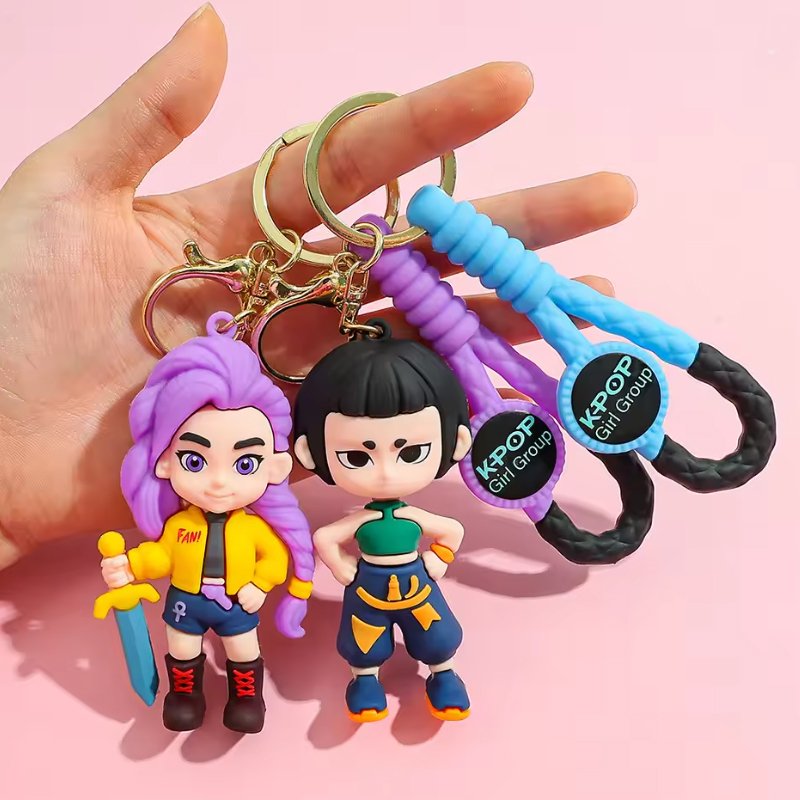 K-POPガールズ デーモンハンターズ キーホルダー６個セット ルミ ミラ ゾーイ キーチェーン ストラップ アメリカン雑貨_画像2