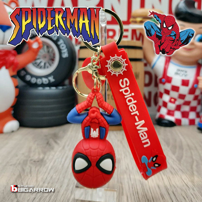 スパイダーマン SPIDERMAN MARVEL キーホルダー キーチェーン ストラップ 世田谷ベース アメリカン雑貨 ④_画像1