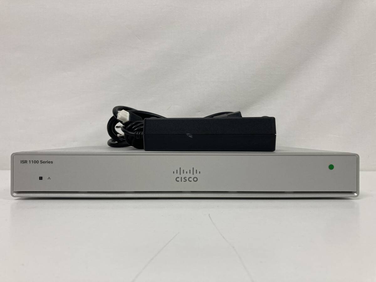 Cisco ISR1100 Series C1111-8P V01サービス統合型ルータ 、動作確認済、初期化済、ACアダプター付き_画像1