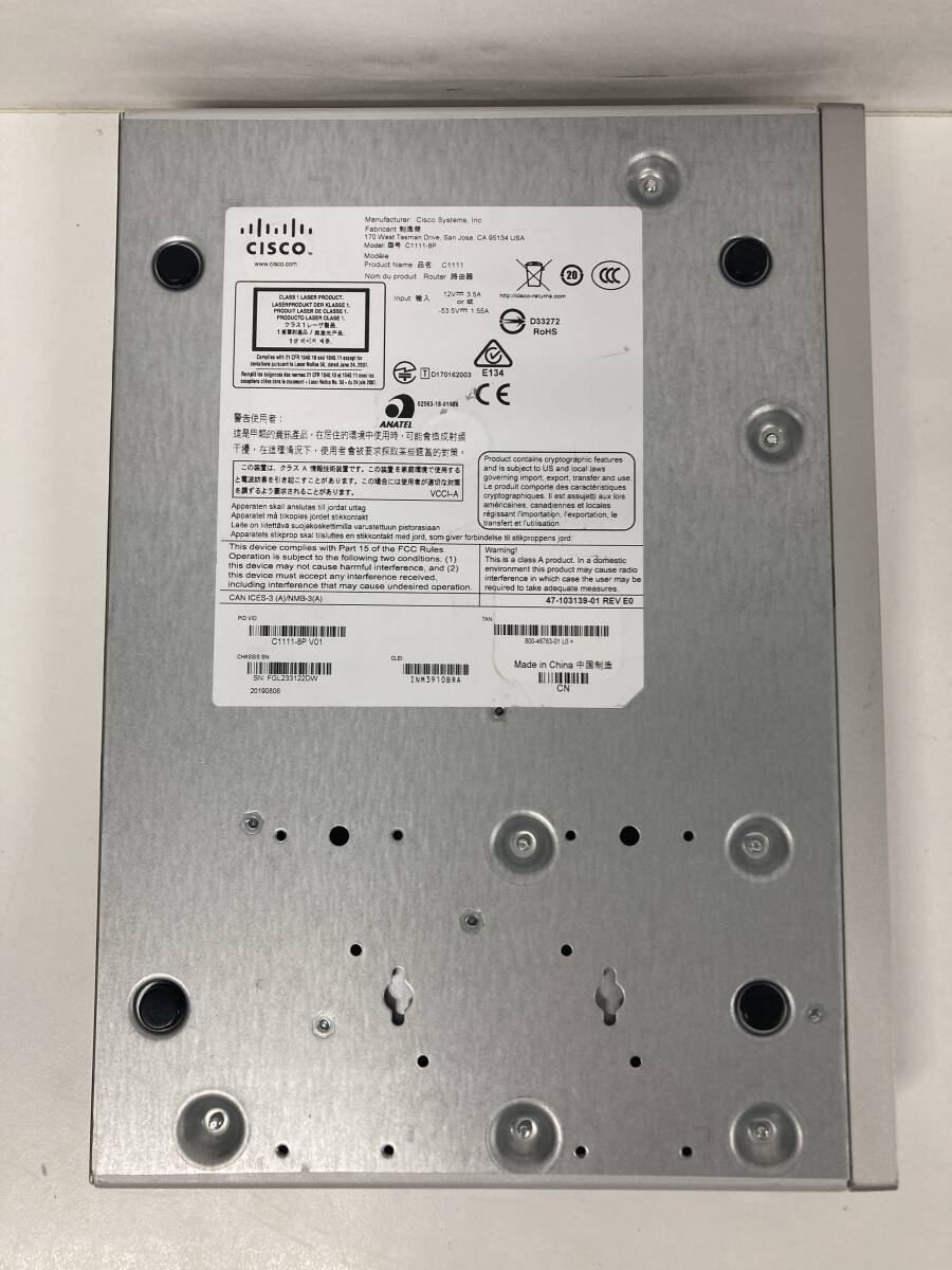 Cisco ISR1100 Series C1111-8P V01サービス統合型ルータ 、動作確認済、初期化済、ACアダプター付き_画像4