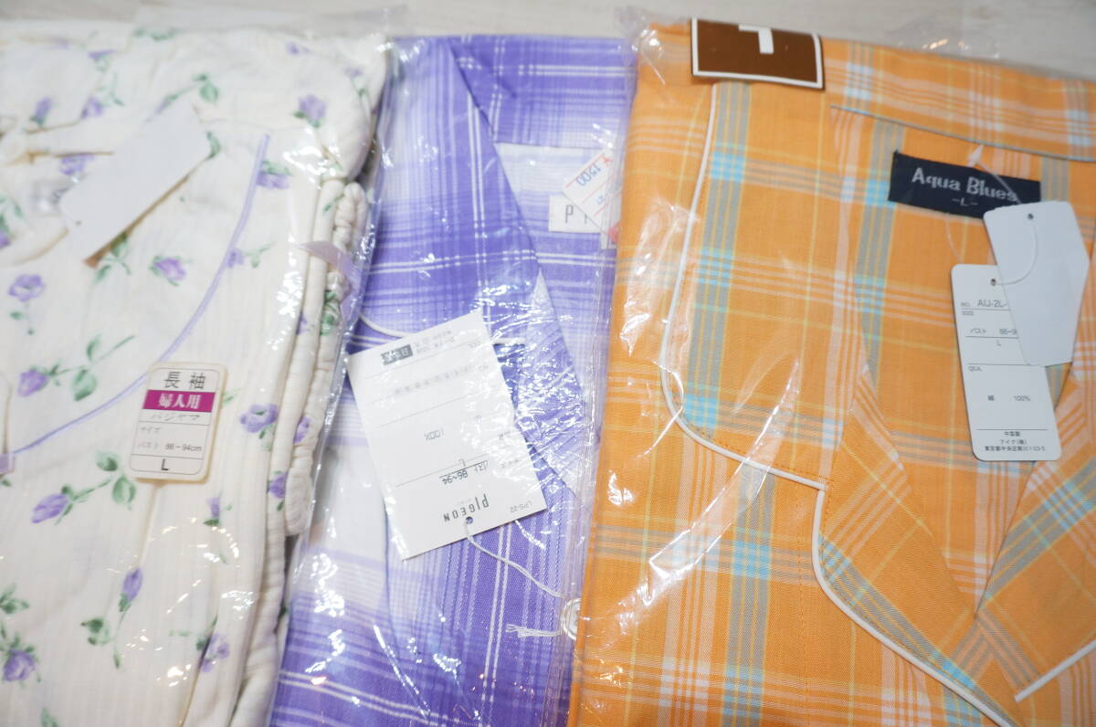 【J1-2.O】大量！8点セット！レディース パジャマ まとめ売り Lサイズ 他 色々おまとめセット 未使用保管品 女性 婦人 ナイトウエア_画像10