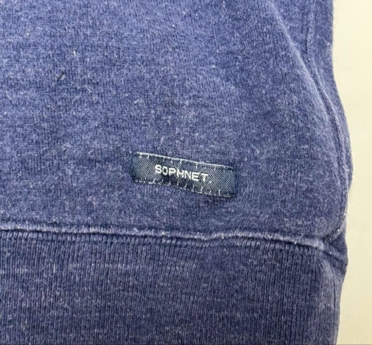 Sサイズ SOPH ソフ ARMY アーチロゴ ジップアップフーディー パーカー ネイビー_画像4
