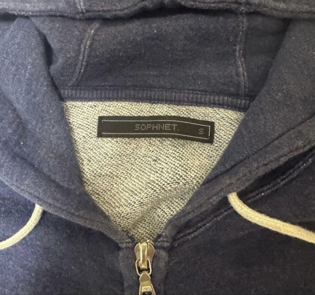 Sサイズ SOPH ソフ ARMY アーチロゴ ジップアップフーディー パーカー ネイビー_画像5