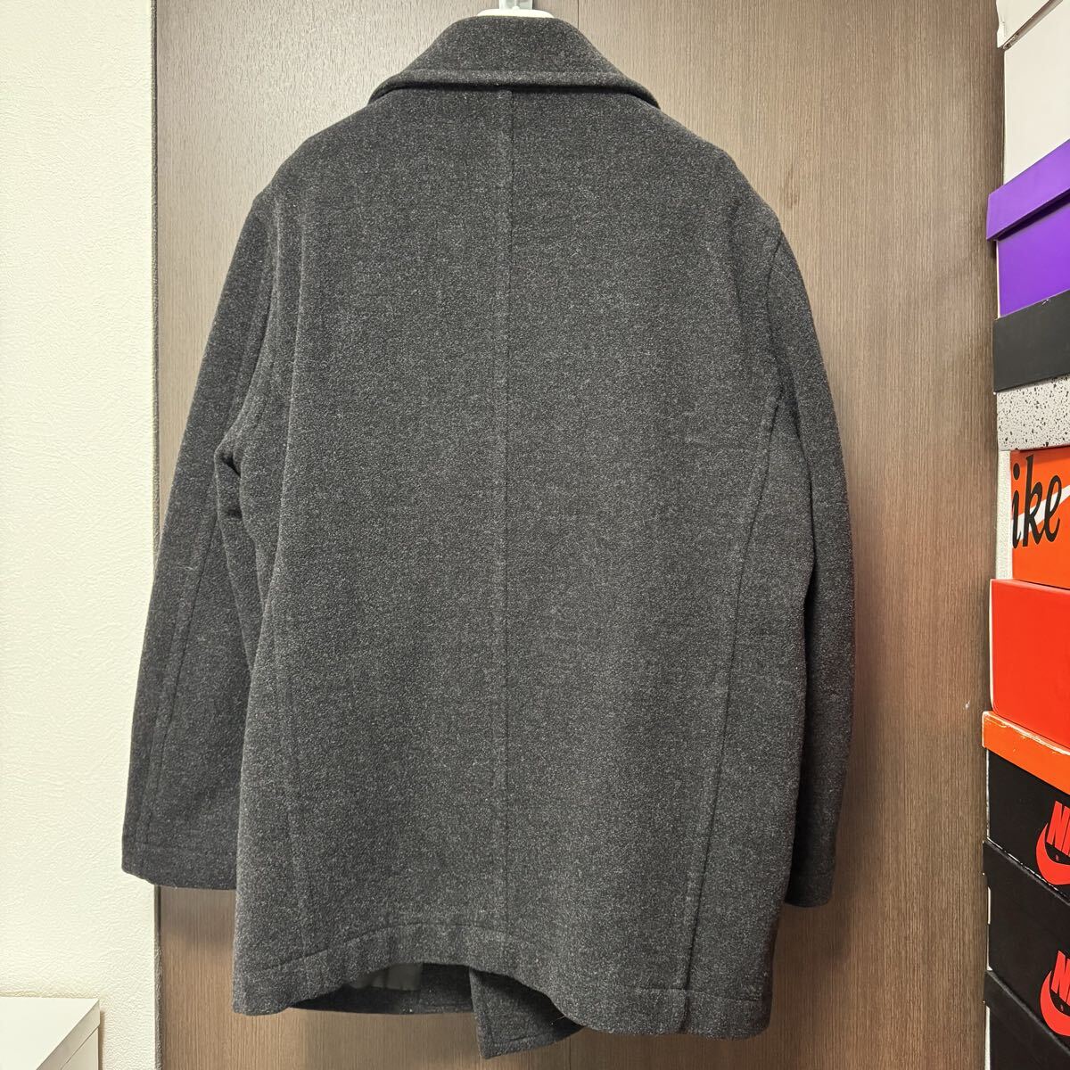 Mサイズ UNIQLO ユニクロ ピーコート ウール ジャケット アウター 　_画像2