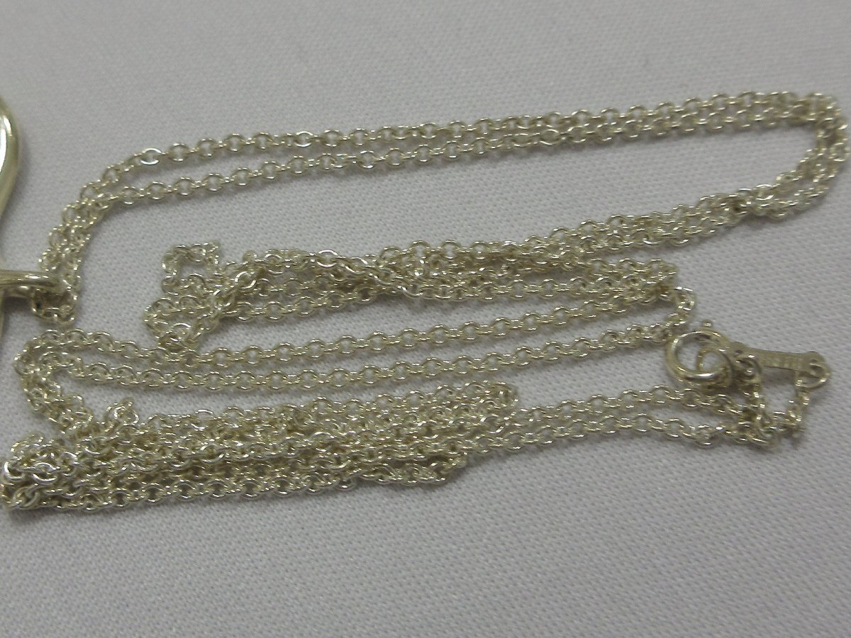 Tiffany & Co. ティファニー エルサペレッティ アップル 大サイズ ロング ネックレス 8.8g リンゴ SV925_画像8