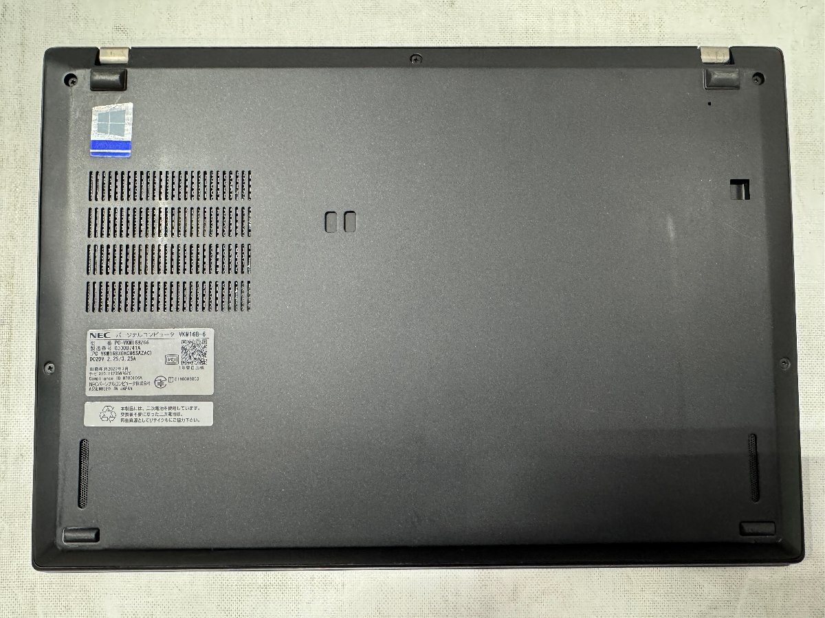 ◎NEC VersaPro VKM16B-6 PC-VKM16BZG6 Intel Core i5-8365U メモリ8GB SSD256GB 13.3インチ FHD ACアダプター欠品 現状品 /1104e2_画像7