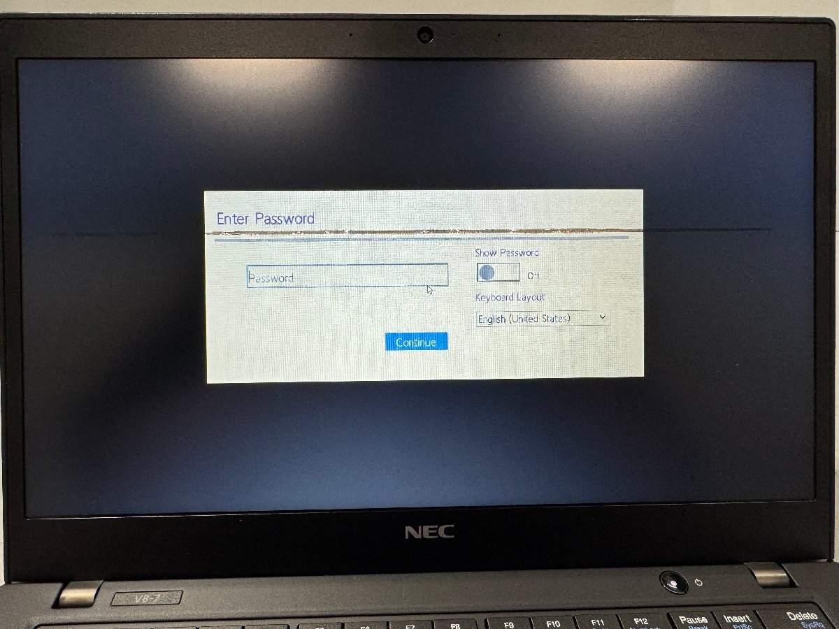 ◎NEC VersaPro VKM17B-7 PC-VKM17BZG7 Intel Core i5-10310U メモリ容量不明 ストレージ無 AC欠品 パスワード不明 ジャンク/0930e5_画像8