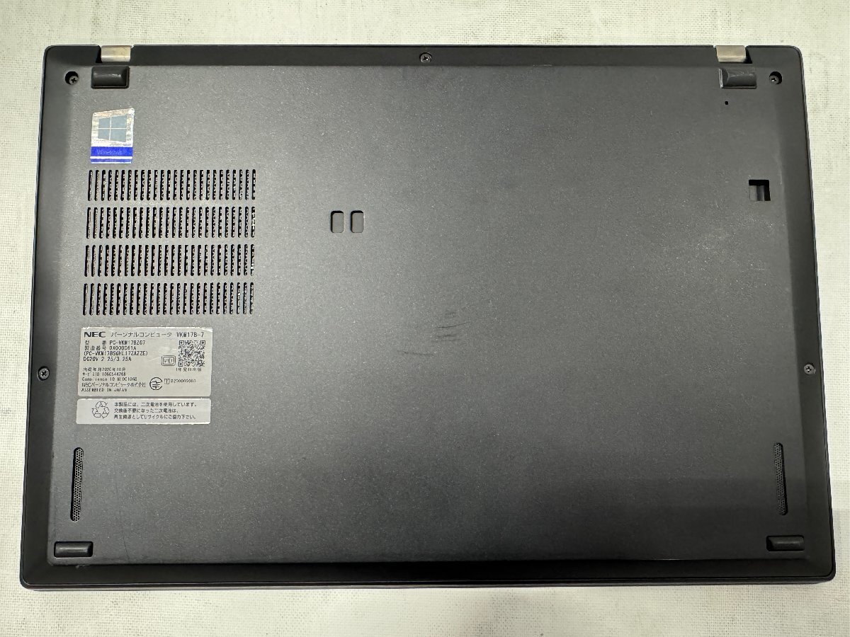 ◎NEC VersaPro VKM17B-7 PC-VKM17BZG7 Intel Core i5-10310U メモリ容量不明 ストレージ無 AC欠品 パスワード不明 ジャンク/0930e5_画像7