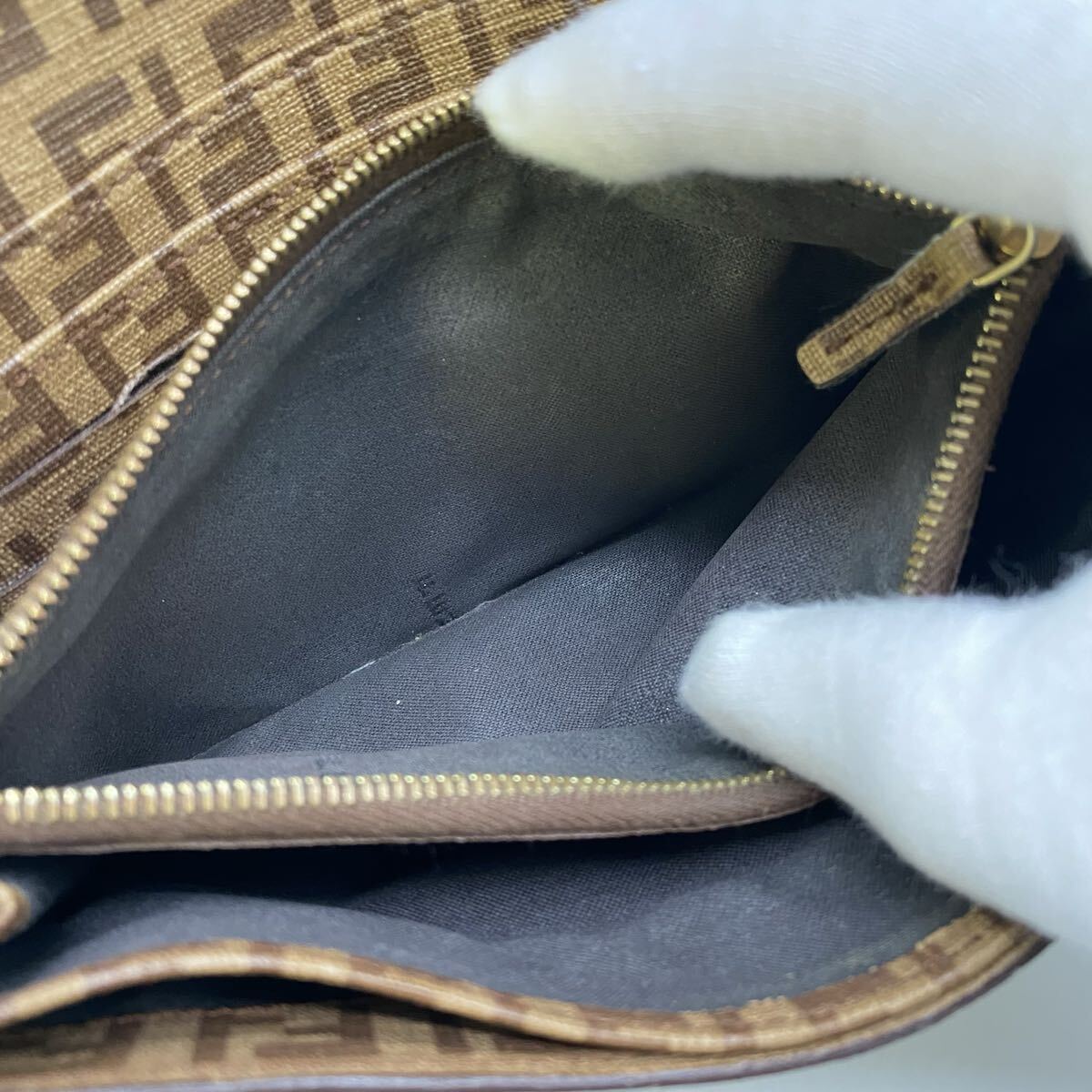 *[ распродажа ]FENDI/ Fendi z ключ no длинный кошелек оттенок коричневого 