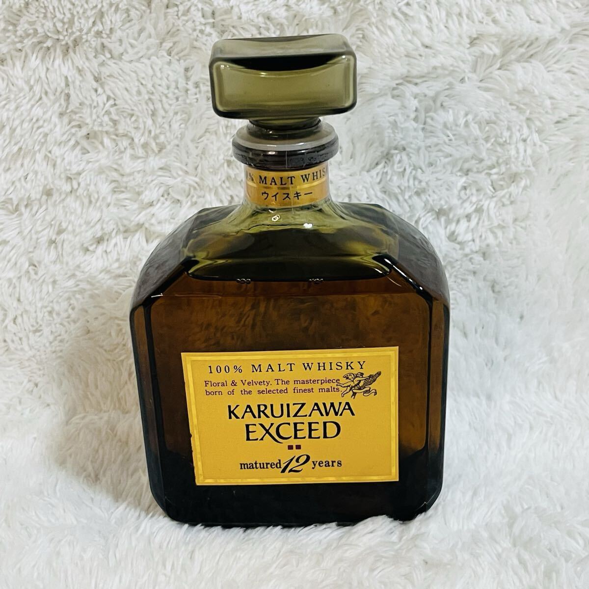 軽井沢 エクシード12年 箱付き 金字ラベル シングルモルト 希少 本体美品 古酒 55,000円スタート_画像3