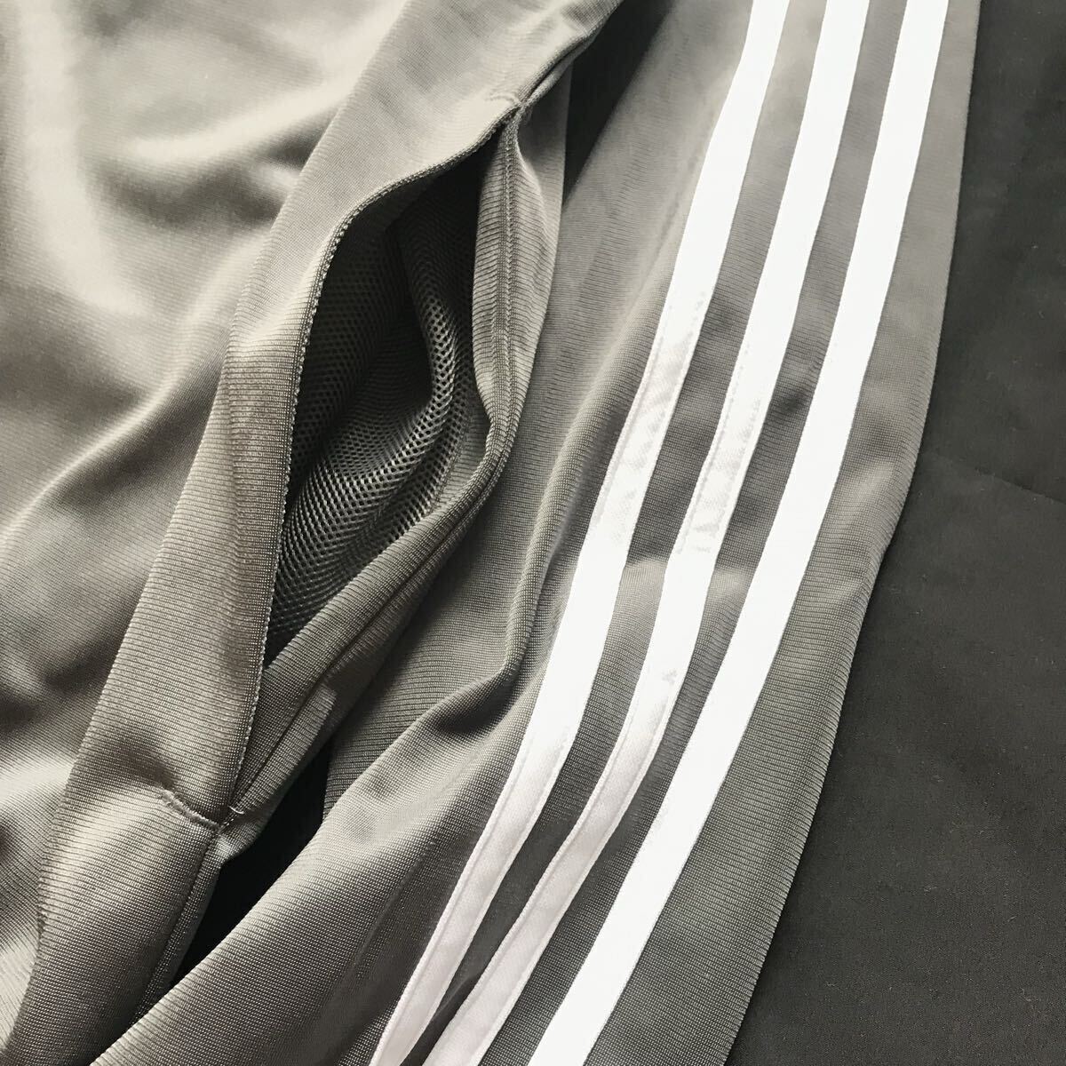 *193 новый товар [ мужской M] серый осень-зима adidas Adidas верх и низ в комплекте tricot обратная сторона ворсистый джерси жакет брюки выставить 
