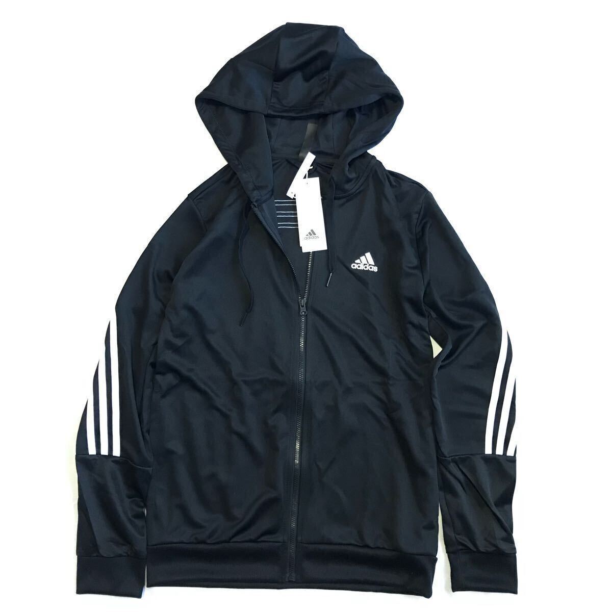 *113 новый товар [ мужской L] чёрный белый adidas Adidas верх и низ в комплекте выставить f-ti джерси брюки три линия Logo принт 