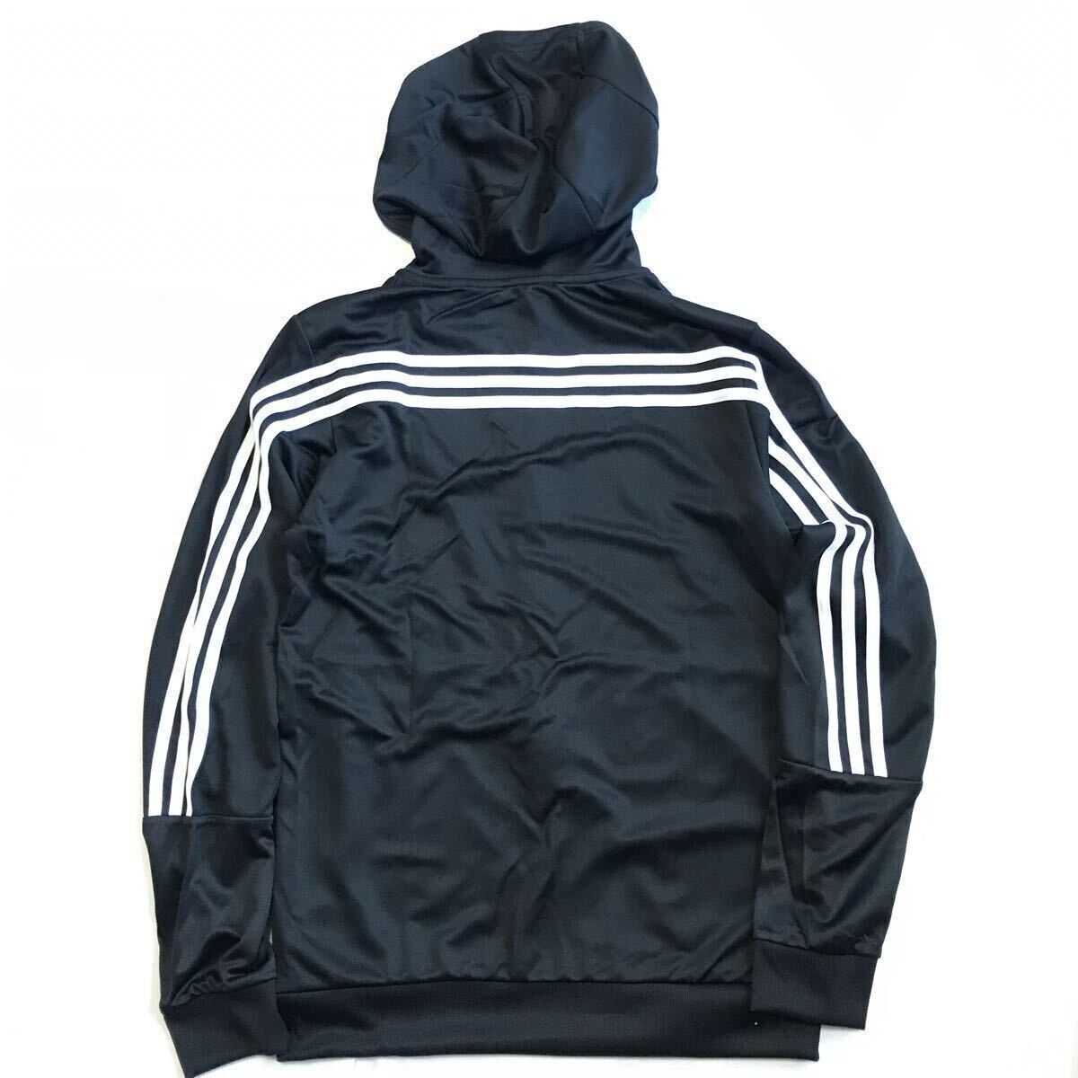 *113 новый товар [ мужской L] чёрный белый adidas Adidas верх и низ в комплекте выставить f-ti джерси брюки три линия Logo принт 