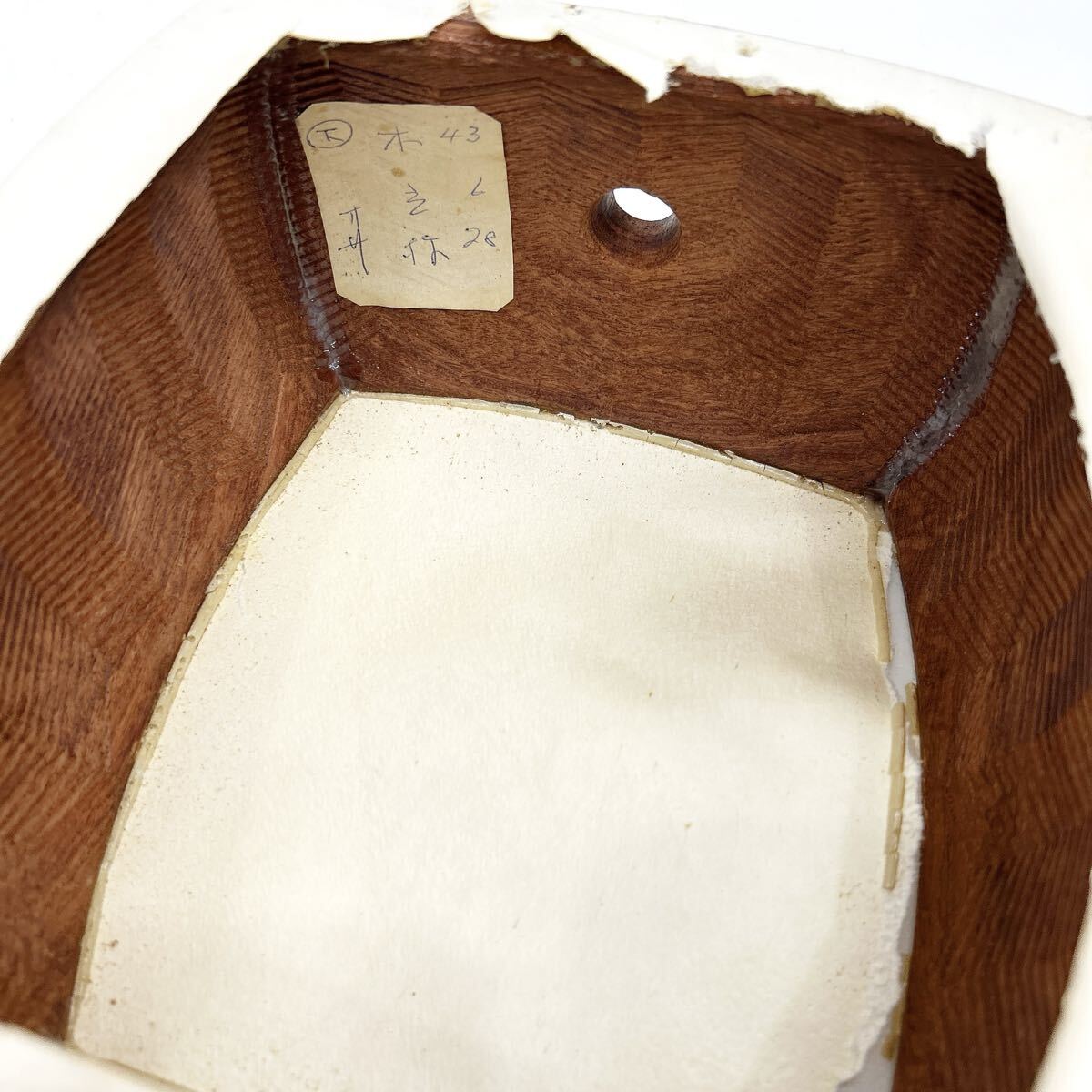 三味線 細棹 紅木 金細 他 2点まとめ 一本溝 綾杉胴 和楽器 民謡 arc川1105_画像6