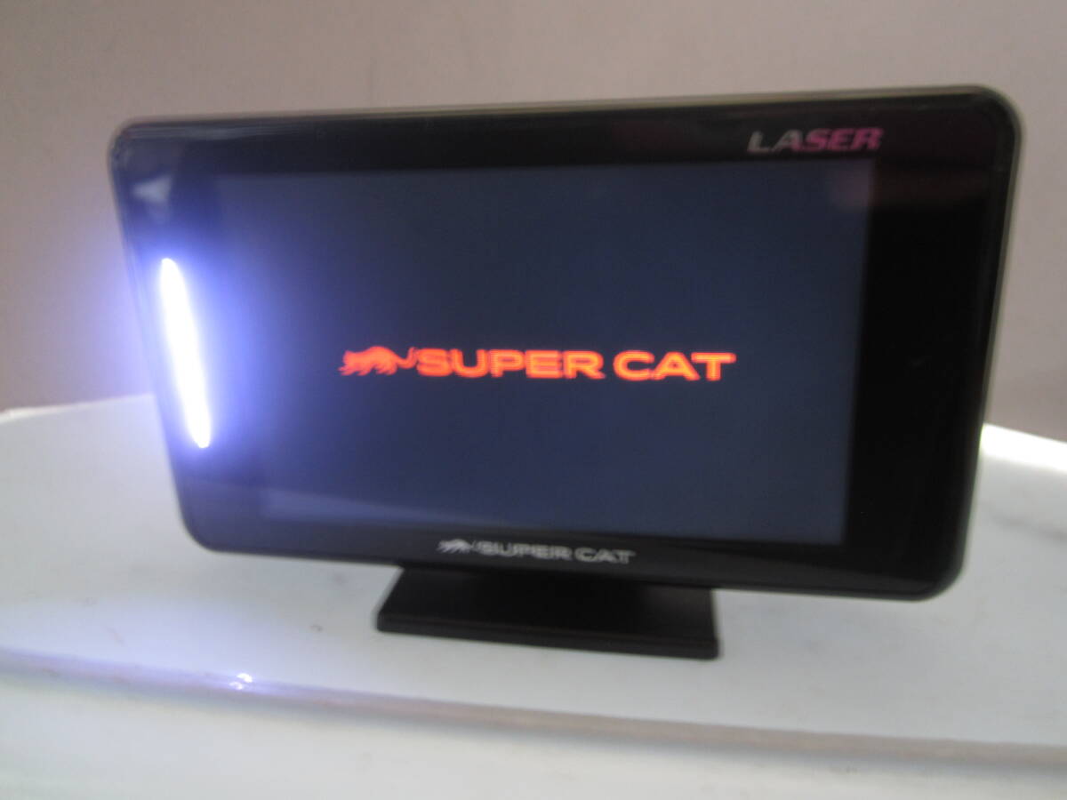 YUPITERU SUPER CAT GPSアンテナ内蔵 レーザー&レーダー探知機 GS203(LS310、A360α、Z110L同等品) 中古品_画像1