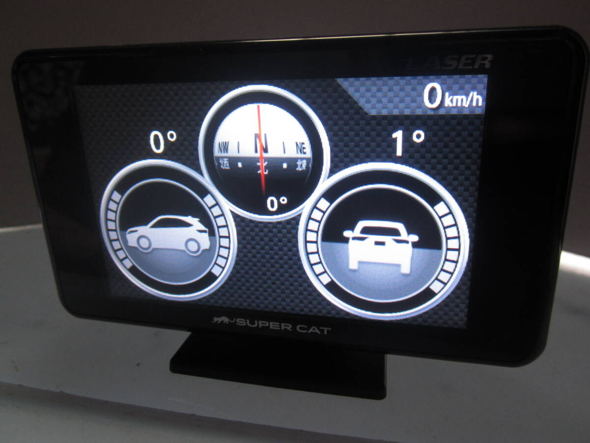 YUPITERU SUPER CAT GPSアンテナ内蔵 レーザー&レーダー探知機 GS203(LS310、A360α、Z110L同等品) 中古品_画像5