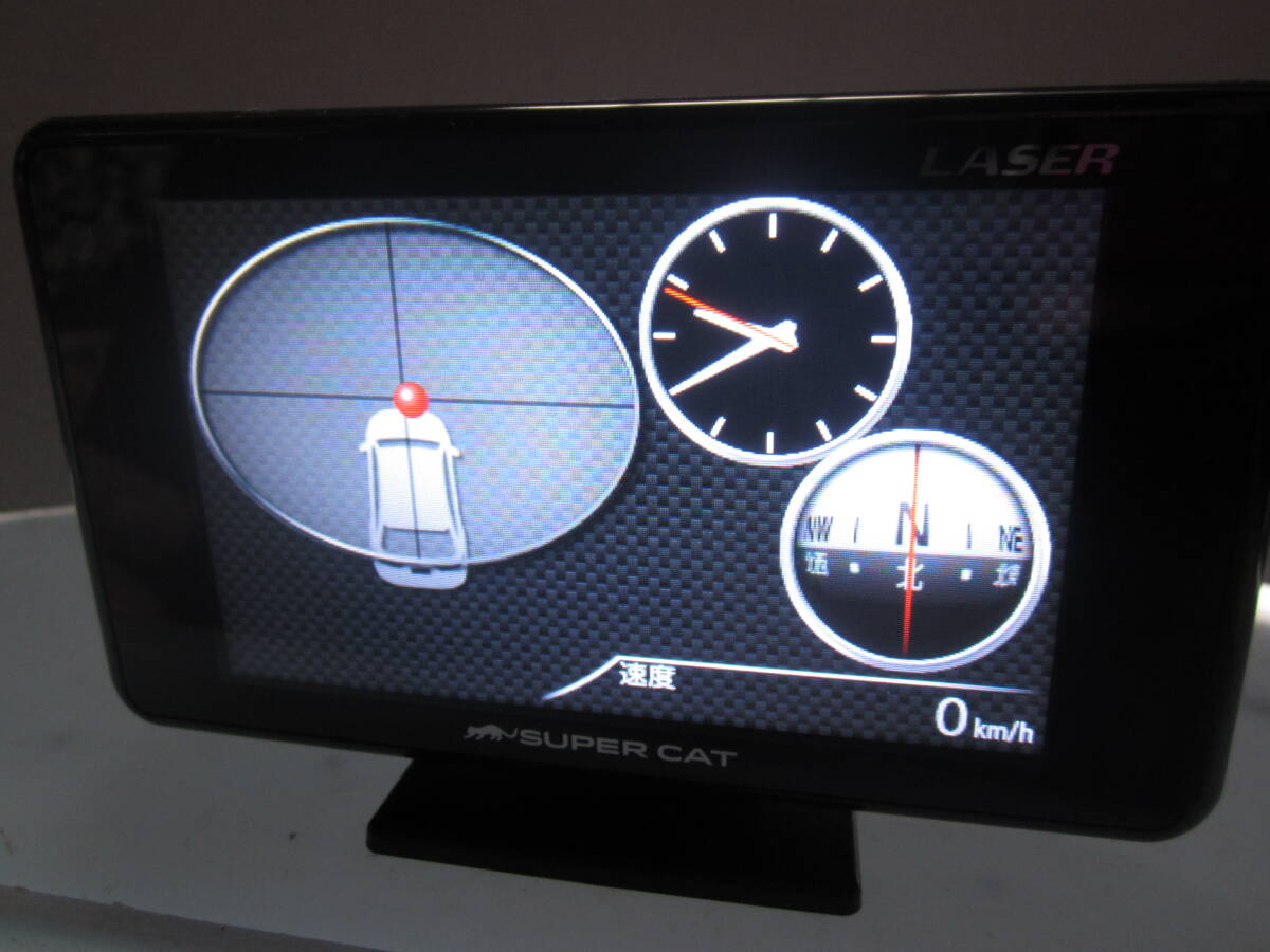 YUPITERU SUPER CAT GPSアンテナ内蔵 レーザー&レーダー探知機 GS203(LS310、A360α、Z110L同等品) 中古品_画像6