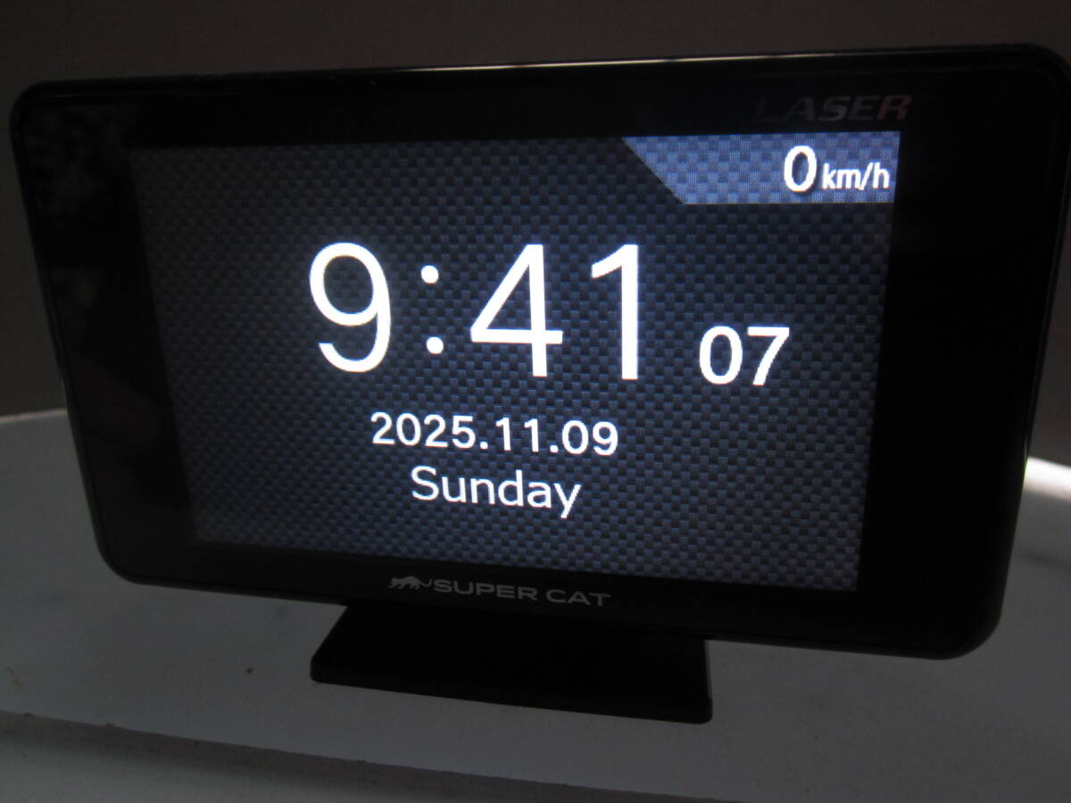 YUPITERU SUPER CAT GPSアンテナ内蔵 レーザー&レーダー探知機 GS203(LS310、A360α、Z110L同等品) 中古品_画像7