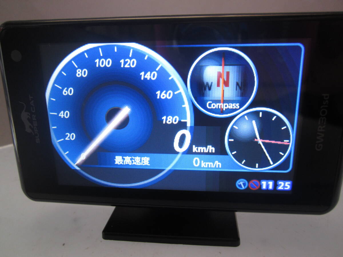 YUPITERU スーパーキャット レーダー探知機 GWR301sd 中古品_画像2