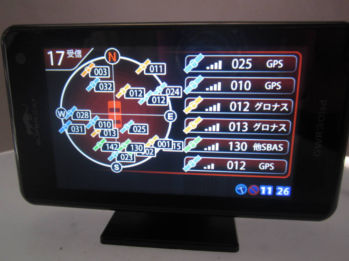 YUPITERU スーパーキャット レーダー探知機 GWR301sd 中古品_画像6